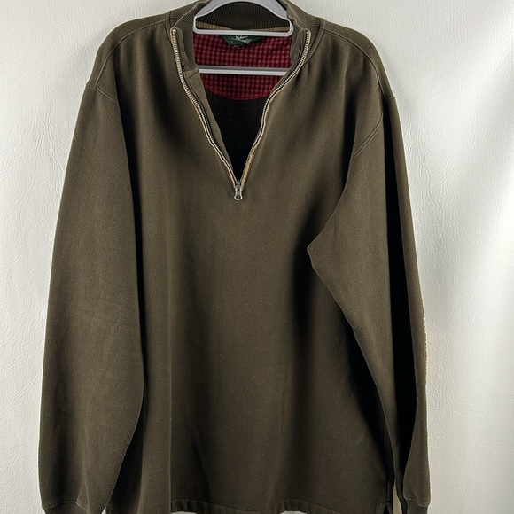 Woolrich Half Zip Elbow Patch Sweatshirt - Picture 4 of 10